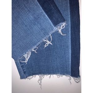 Ava & Viv 26W Cropped Dark Stripe Jeans